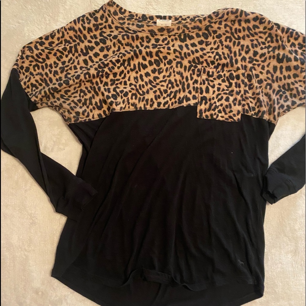 PINK leopard print shirt